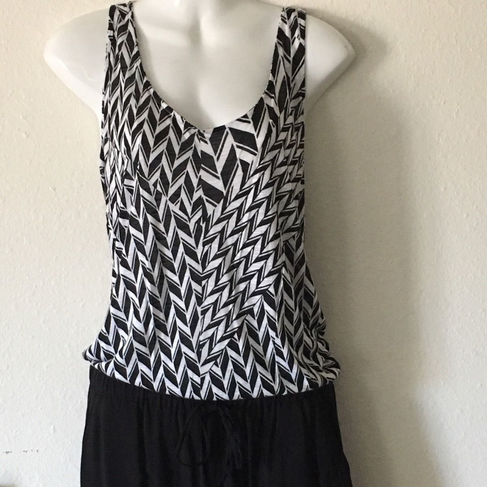 NEW! Splendid Black & White Racerback Romper